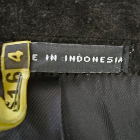 Alfani Exclusively For Macy's Velvet Velour Blazer Brown Cotton Mens Size 44R - Picture 13 of 13